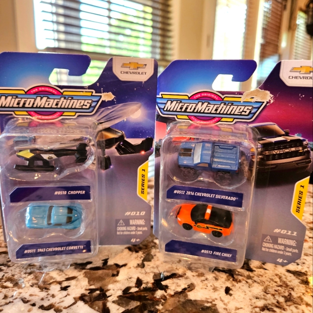 Micro Machines Series 1 #010, #011 Rare, NWOT.